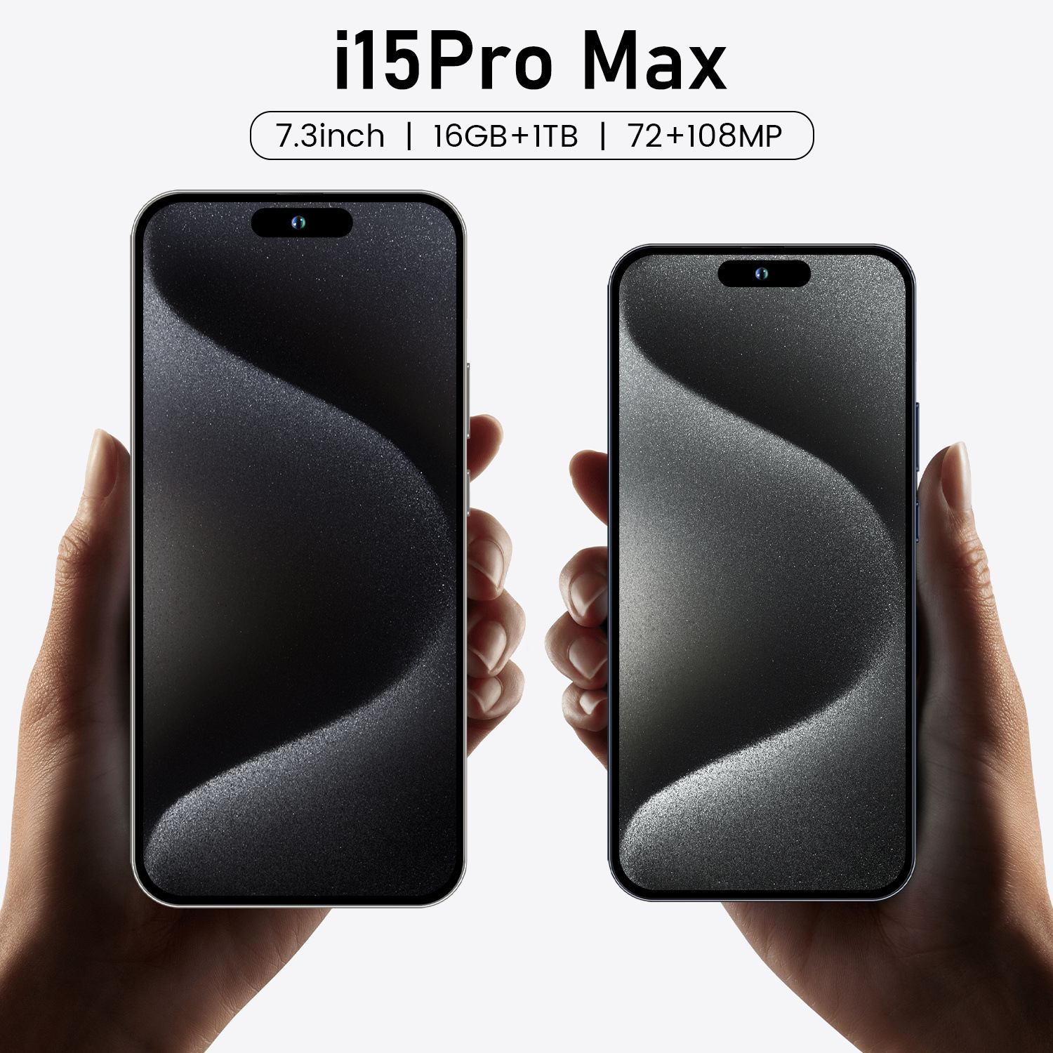 跨境新款手机i15 pro max八核4G一体机7.3大屏安卓外贸热销可代发