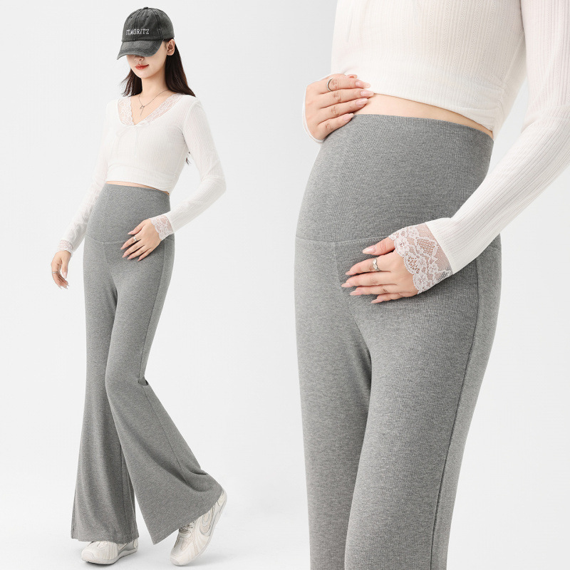 Maternity Pants for Spring and Summer, Thin Style, Trendy New Design for Pregnant Women, Won'T Squeeze the Belly, Suitable for Petite Sizes, Slightly Flared Pants, Leggings, Spring Wear Maternity Pants for Spring and Summer, Thin Style, Trendy New Design for Pregnant Women, Won'T Squeeze the Belly, Suitable for Petite Sizes, Slightly Flared Pants, Leggings, Spring Wear