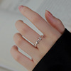 Fashionable brand small design ring suitable for men and women, simple and elegant design, on index finger