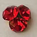Stacking diamonds 6*6mm bright red