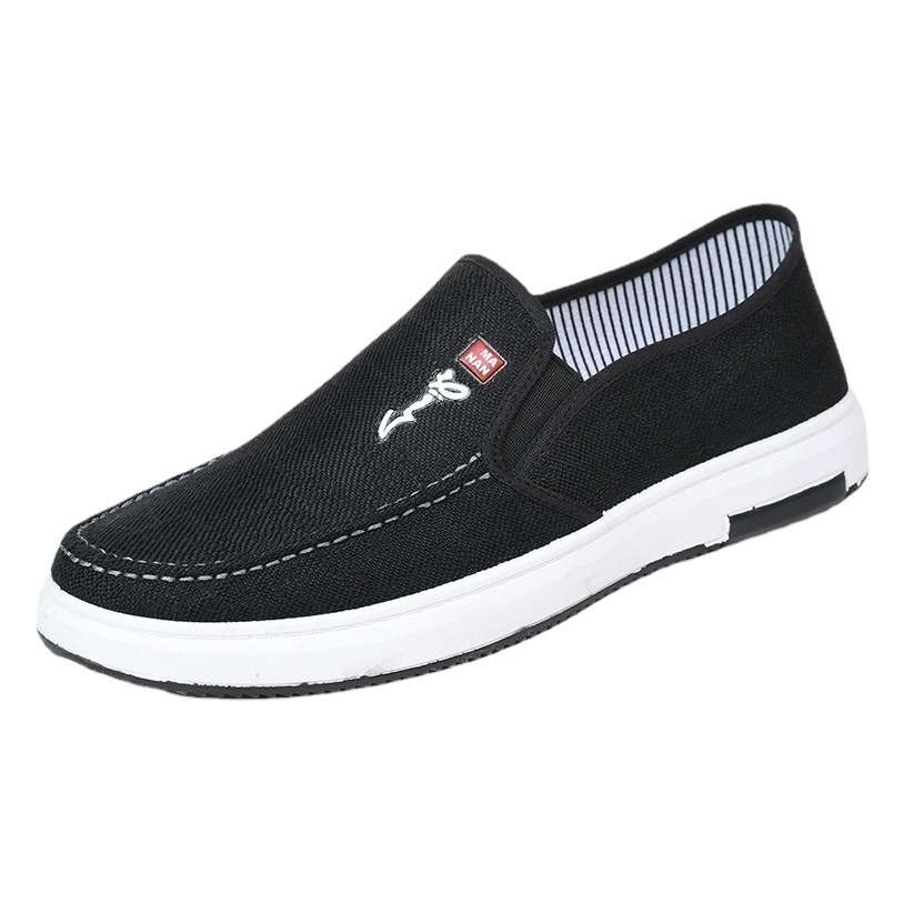 Slip-On Cloth Shoes 2025 New Style Old Beijing Cloth Shoes Canvas Shoes Casual Fashion Flat Men's Shoes Wholesale