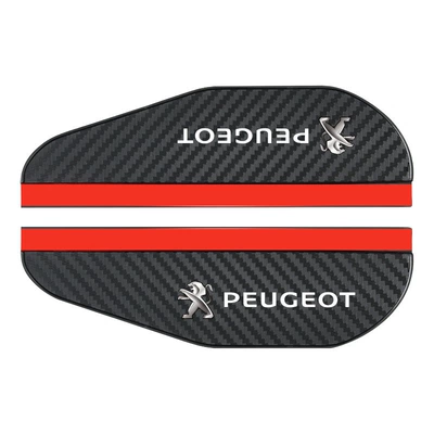 Rearview mirror rainproof sticker – Supplies - rain-eyebrow-carbon-fiber-pattern-model-peugeot-pair-set