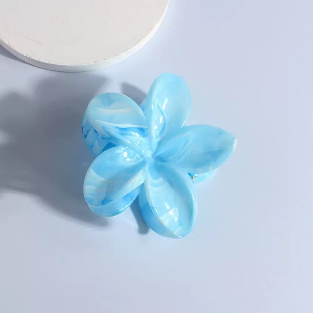 Nuevo cross-border mármol agarrar clips dulce y fresco huevo flor clips de cabello verano de alta calidad tiburón clips de cabello image 43