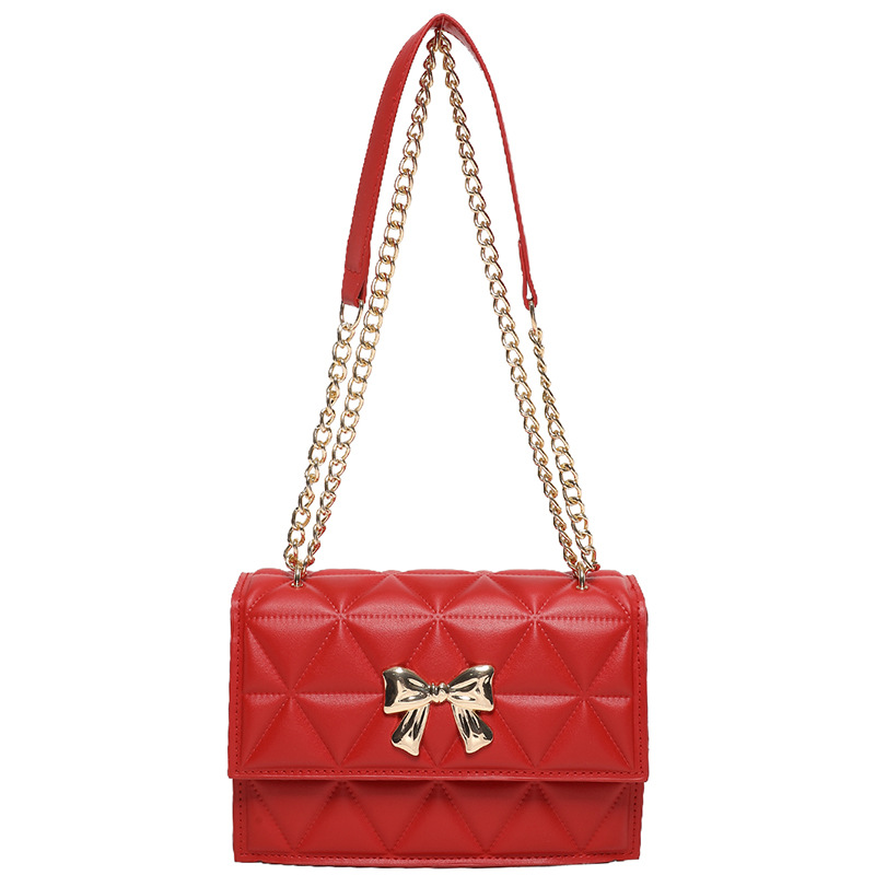 Bolso debajo de la axila de cadena para mujeres 2024 primavera y verano nuevo estilo extranjero bordado de diamante bolso de hombro bolso pequeño bolso cuadrado para mujeres