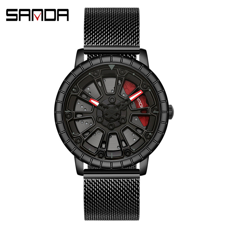 1058 메쉬 벨트 블랙