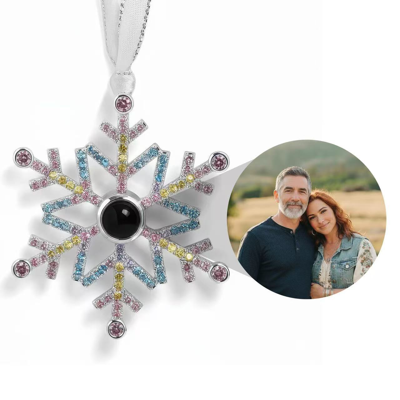 Flake de nieve - Tricolor