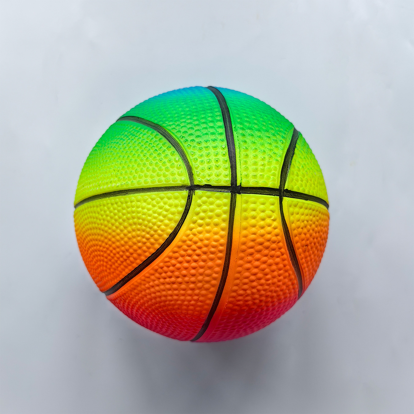Fábrica directa de juguetes para niños arco iris / sandía / serie de fútbol de PVC para niños batería de pelota