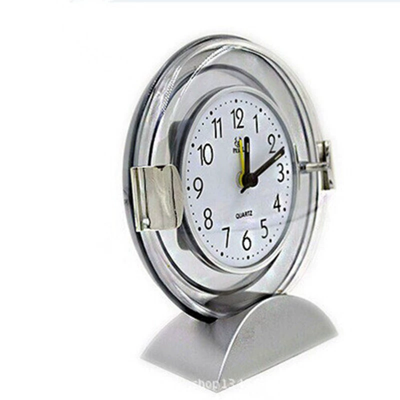 AX square/AW round crystal fine craft alarm clock AV scan second silent table clock