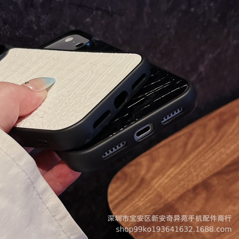 Cuerpo de cocodrilo estampado transfronterizo para iPhone18 promox comercio exterior Amazon Apple 17 teléfono móvil