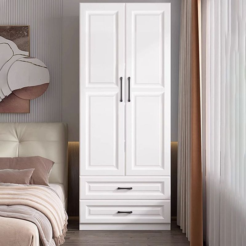 Wardrobe for Home Bedroom Small Apartment Children's Simple Assembly Cabinet Rental Room European Style Storage Wardrobe with Drawers
