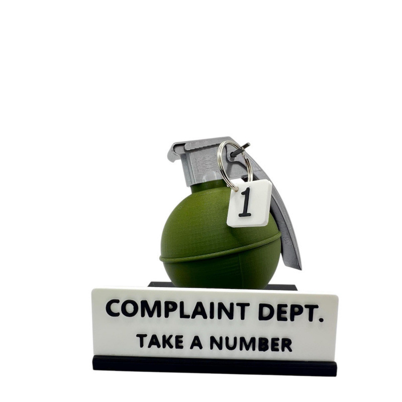 2025跨境爆款Complaint Department Grenade Desk Sign 大量现货|undefined