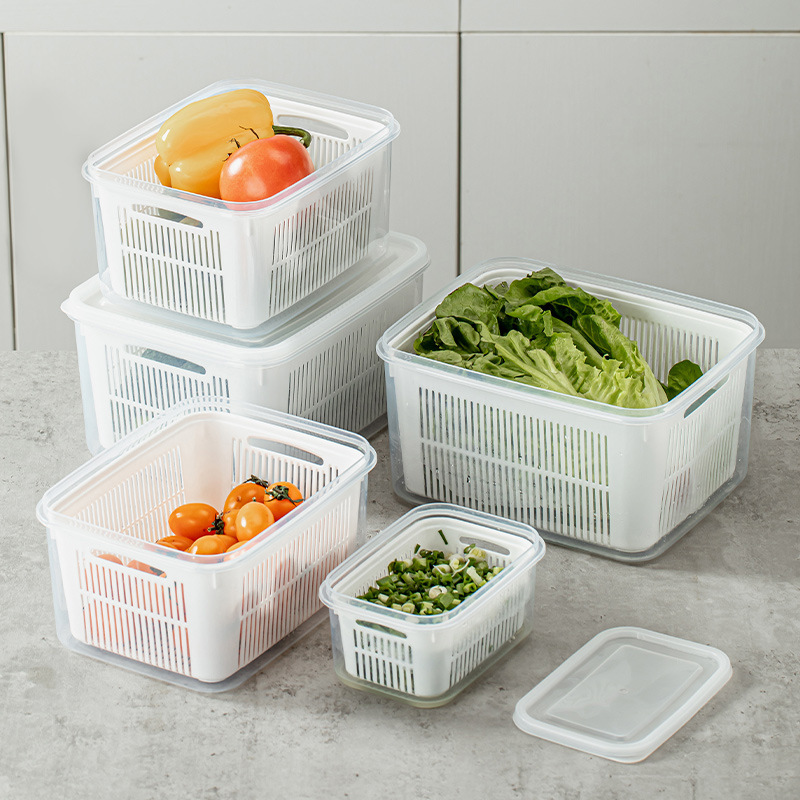 冷蔵庫収納ボックス家庭用キッチン食品グレードの野菜保存ボックス果物野菜卵冷凍整理保存ボックス|undefined