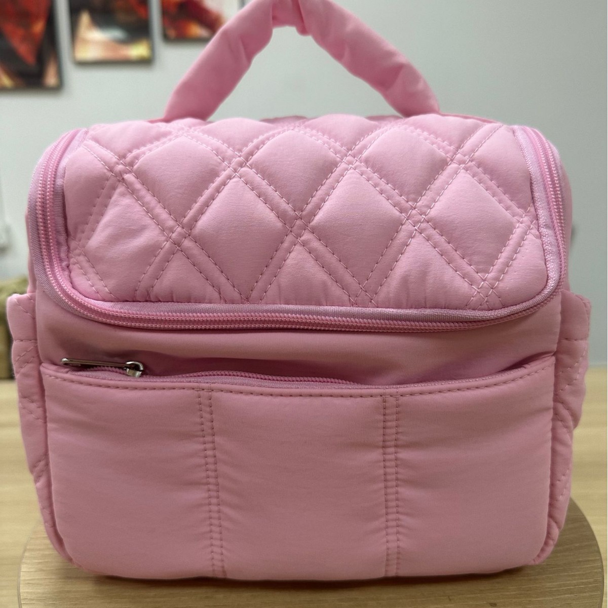 Amazon nueva bolsa de almuerzo con aislamiento para mujer linda caja de almuerzo acolchada bolso de almuerzo impermeable esponjoso ligero