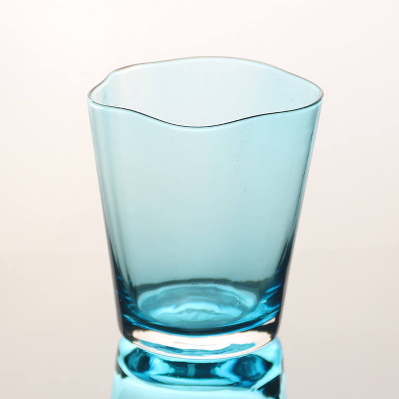 Estilo japonés pétalo taza de jugo taza de leche taza de vidrio Internet celebridad taza creativa taza de té taza de beber taza