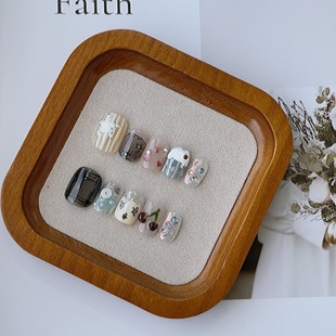 Purely Handmade Dopamine Cute Ins Style Wearable Nail Patches Nail Patches Nail Patches Divided into 10 Pieces