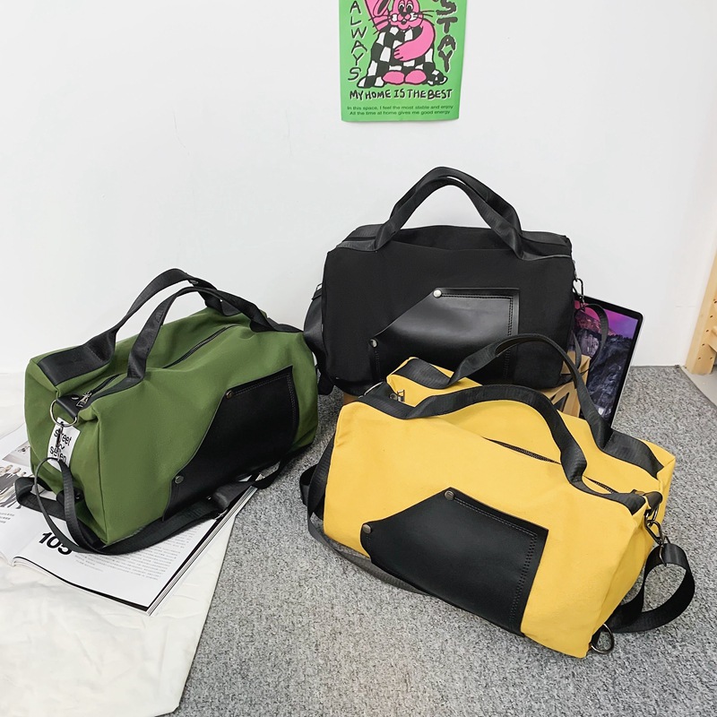 Estilo coreano nuevo de gran capacidad de ocio al aire libre bolsa de viaje de moda bolso de equipaje de cercanías solo hombro doble hombro