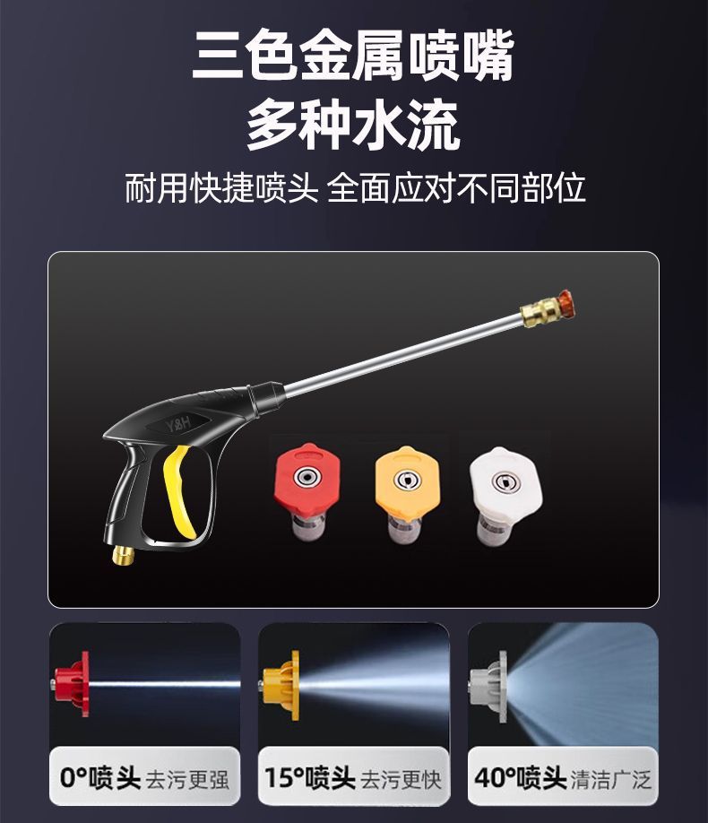[Giulong Black Cat] Pressure Car Washing Machine 220V Household High-Power Plug-In Automatic Car Washing Machine
