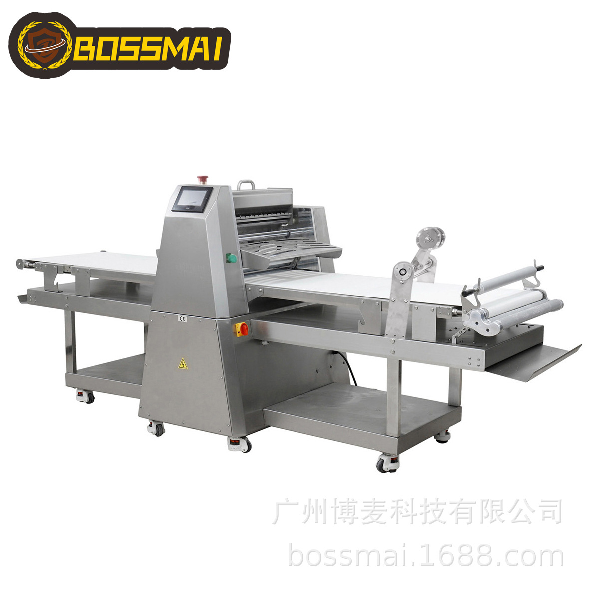 博麦开酥切割机商用全自动起酥机糕点开酥压面机牛角包蛋挞酥皮机