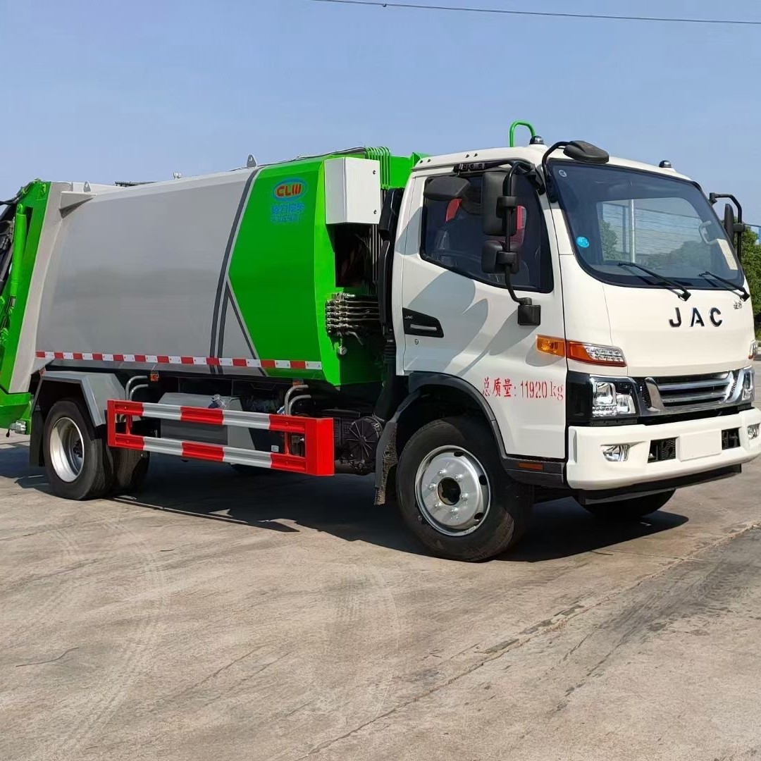 （厂家直销）江淮骏铃压缩垃圾车7方后装式压缩垃圾回收车 可按揭