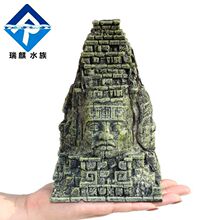 瑞麒水族创意鱼缸背景造景城堡古罗马斗兽场门牌坊鱼虾穿跨境货源