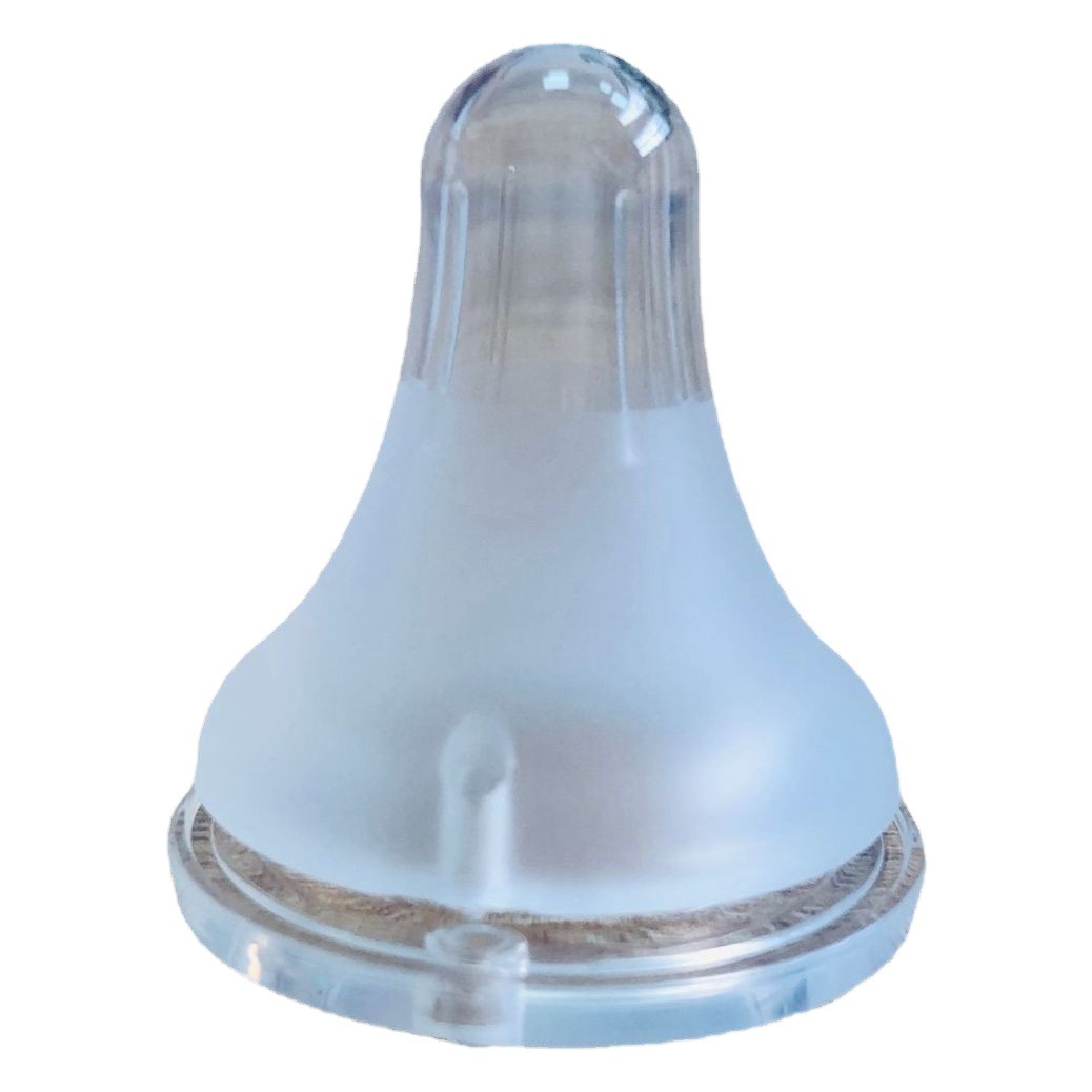 Directo de fábrica de calibre estándar helado pezón leche materna sentido Real completo de silicona pezón