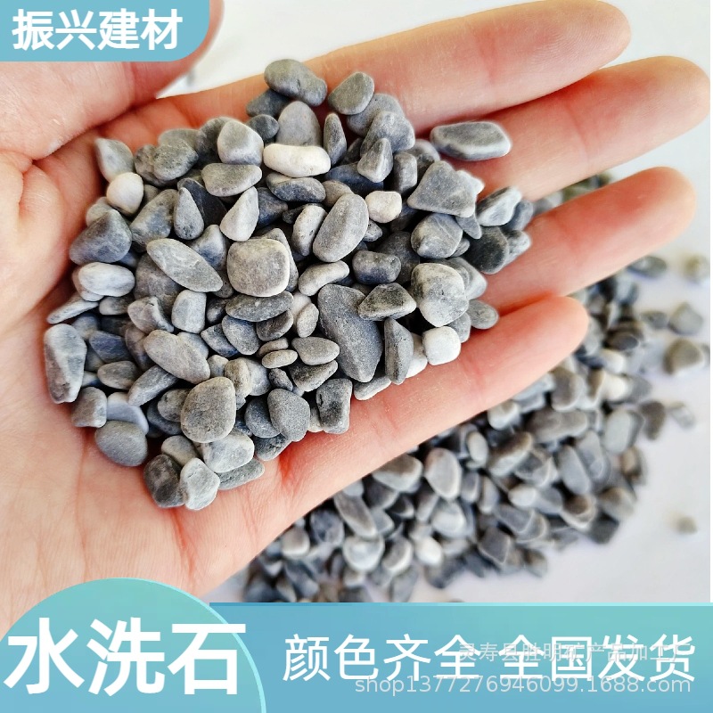 批发水磨石子 水洗石 白黑灰红黄绿色水洗石子 洗米石 胶粘石