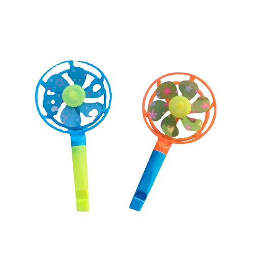 Single packaged kindergarten gifts, candy-colored whistle windmill, new windmill small toys wholesale cheering props