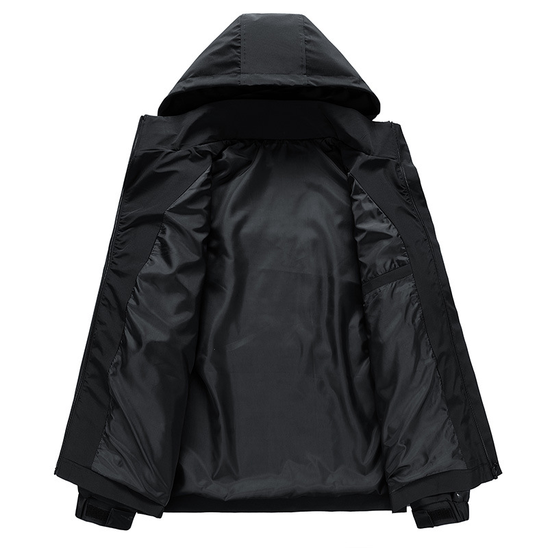 Miesten vaatteet takki miesten kevät- ja syysvapaa-ajan trendi ulkoilu hupullinen takki miesten toiminnallinen työtakki_voghion.com