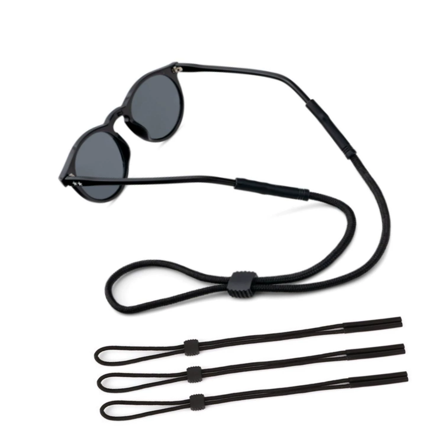 Производители для международной торговли могут регулировать длину 5-миллиметрового спортивного шнурка для очков из полипропилена, многоцветного, с защитой от скольжения.