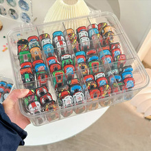 包邮1:64风火轮多美卡收纳盒合金玩具小汽车模型透明展示架收纳盒