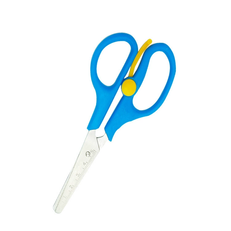 Детские канцелярские товары ручной работы, детские безопасные ножницы для резки бумаги, школьные принадлежности, пружинные ножницы с электроприводом