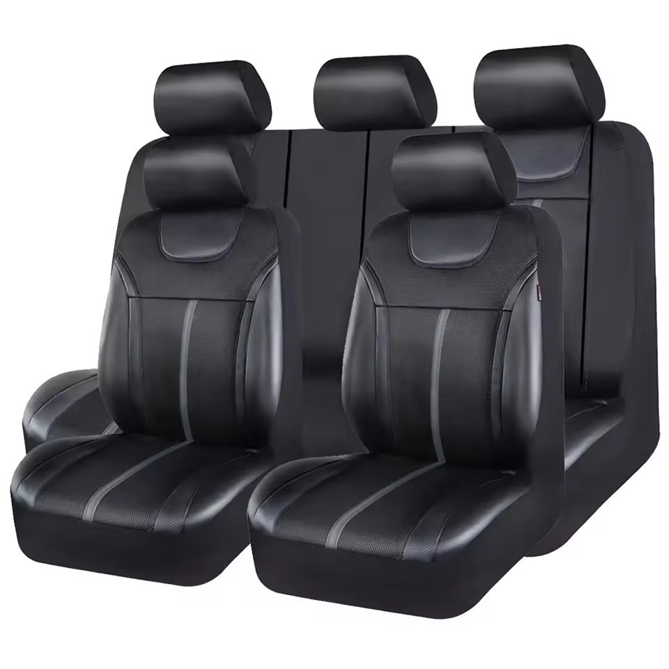 Pu Leather Car Seat Cover, Universal Anti-Stain and Anti-Scratch Protective Cover Suitable for Front and Rear Seats of Cars, Trucks, and Suvs