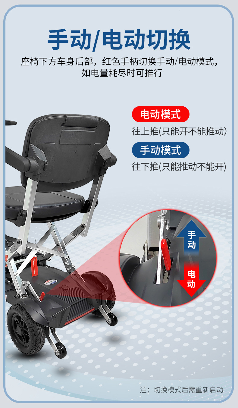 Hemei m -1919.999999999% off Stacked Lightweight Four-Wheel Scooter Electric Scooter for the Elderly Portable Electric Scooter