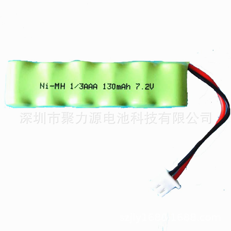 供应镍氢电池组1/3AAA130 7.2V充电电池组玩具礼品太阳能