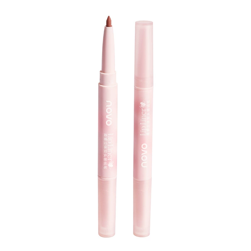 Three dimensional double-sided sculpting lip pencil, contouring, plump lips effect