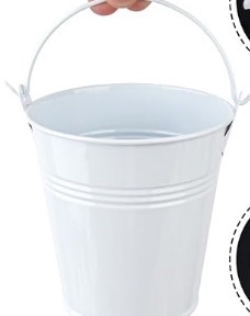 Mini Maceta de Hojalata de Hierro para Suculentas