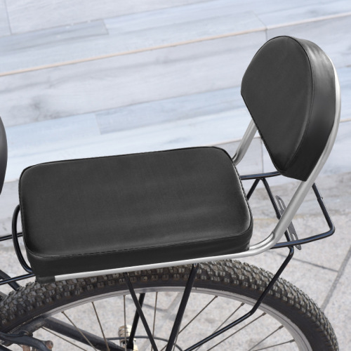 Bicycle rear seat cushion with backrest super soft rear seat rack accessories mountain bike universal bicycle backrest seat