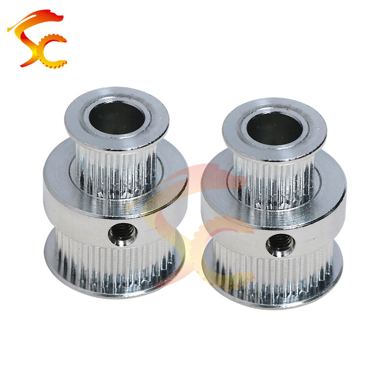 打印机铝合金同步轮 2GT20齿+2GT30齿 内孔8 齿面9 总高27 现货