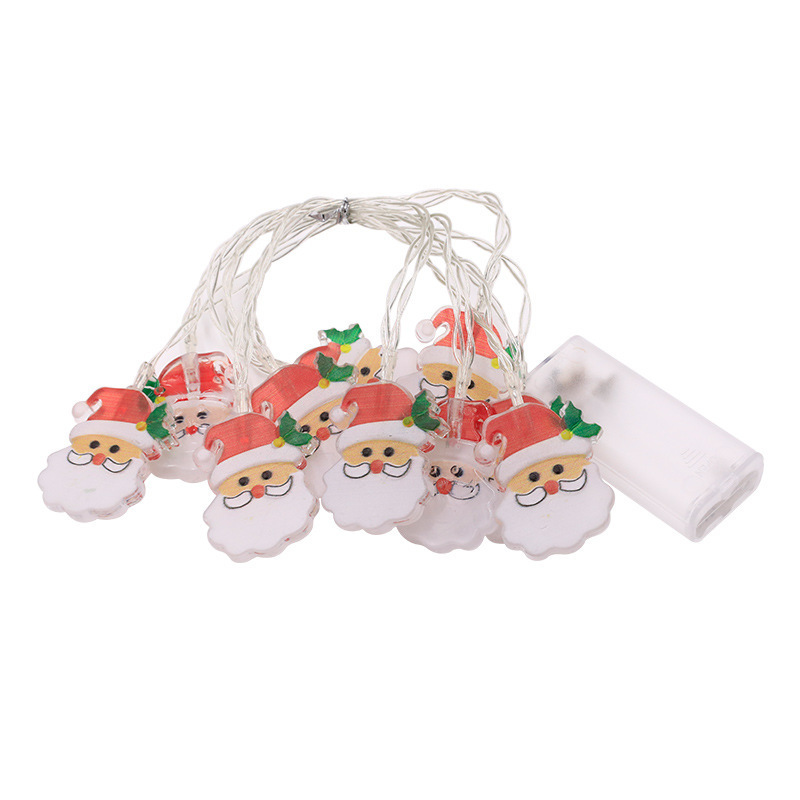 Navidad luces de cadena LED nuevo Santa Claus luces de cadena caja de la batería USB muñeco de nieve Pingüino modelado decorativo luces de colores
