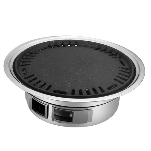 Manufacturer Direct Sale Stainless Steel Korean Style Wood Charcoal Household Commercial Outdoor Portable Grill Charcoal Griddle BBQ