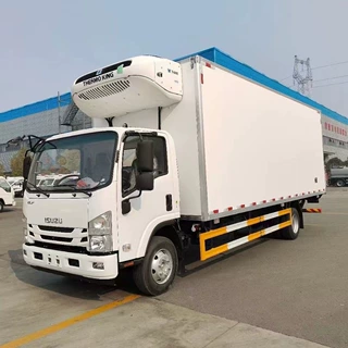冷藏车庆铃KV100蓝牌4.2米冷藏保温车改装厂批发冷链车