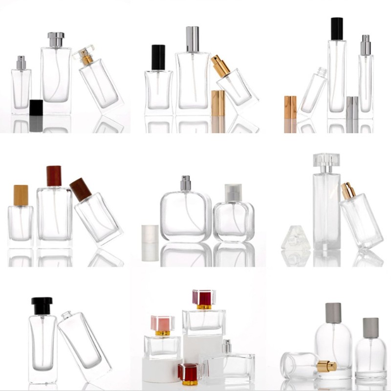 スポットマウント香水ガラスファッショナブルで便利な詰め替えプレススプレーボトル 30ml50ml100ml 完全なボトル|undefined