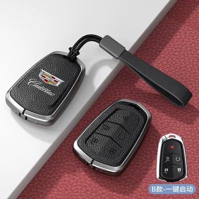 Car key bag – Gt4 Car Key Cases - standard-model-b-one-click-start-noble-black-zinc-alloy-shell-hand-strap