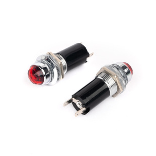 Diamond Head equipment indicator light 16MM power indicator light Crystal Head dashboard plate shell LED indicator light