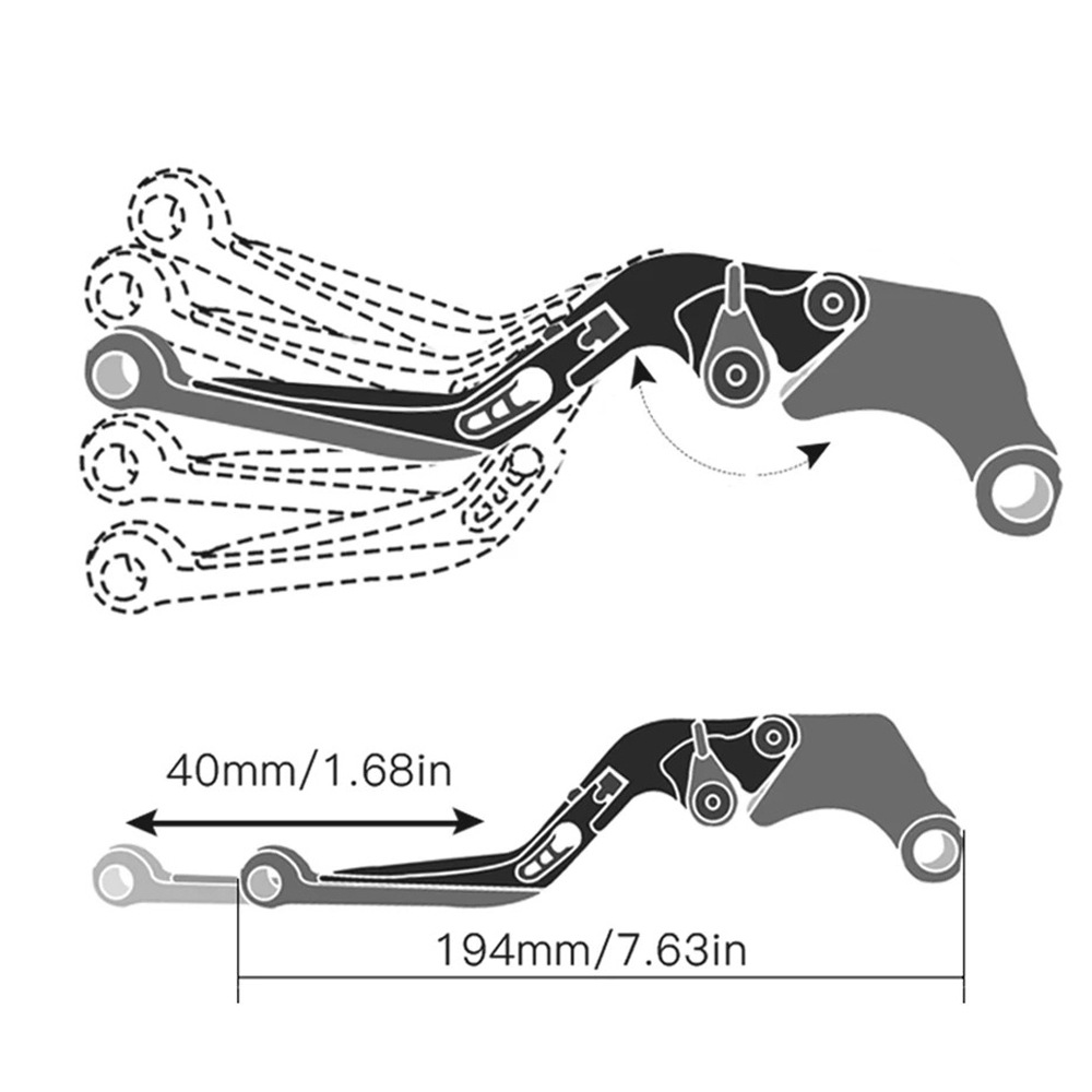 Keeway Rkf 125 Rkf125 18-22 Motorcycle Modified Cnc Brake Clutch Handle Lever Horn