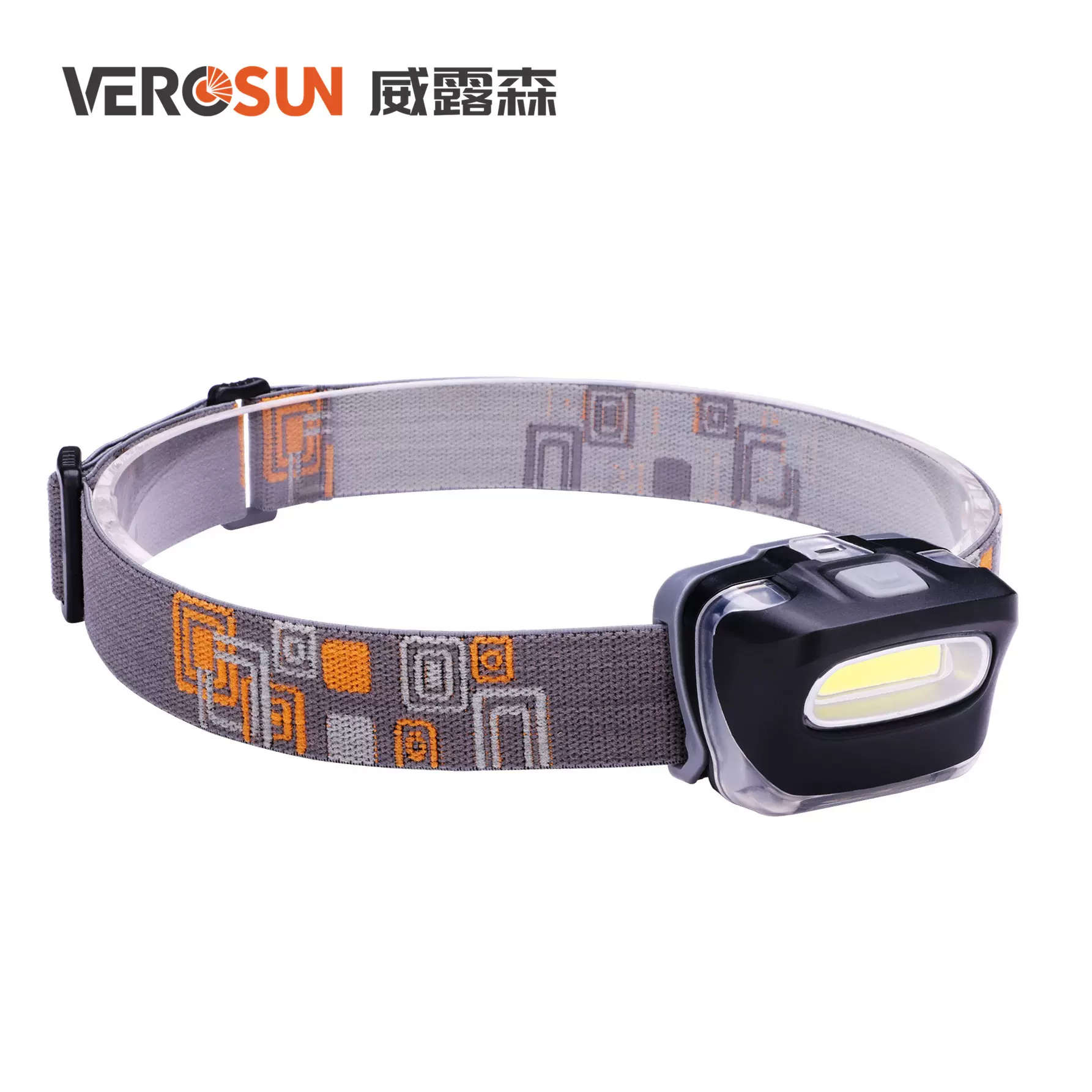 威露森COB强光头灯LED头戴式轻便泛光骑行钓鱼跑步工作户外露营