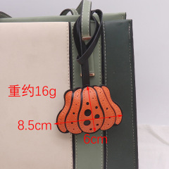 欧美万圣节创意多层波点镂空南瓜挂件 包包服装服饰辅料挂件批发
