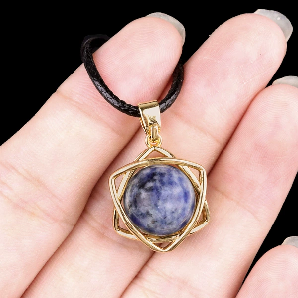 Blue dot jade (golden)