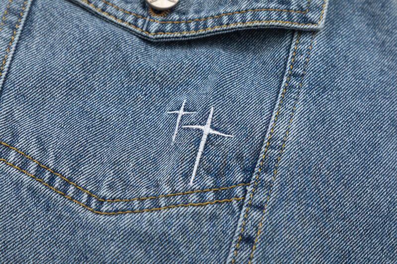 Herrenbekleidung Nische High Sense Denim Herren- und Damen-Ins Fashion Brand Casual Loose Jacket_voghion.com