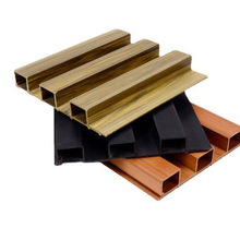 202高长城生态木护墙板背景墙天花pvc装饰材料墙裙快装墙板厂家